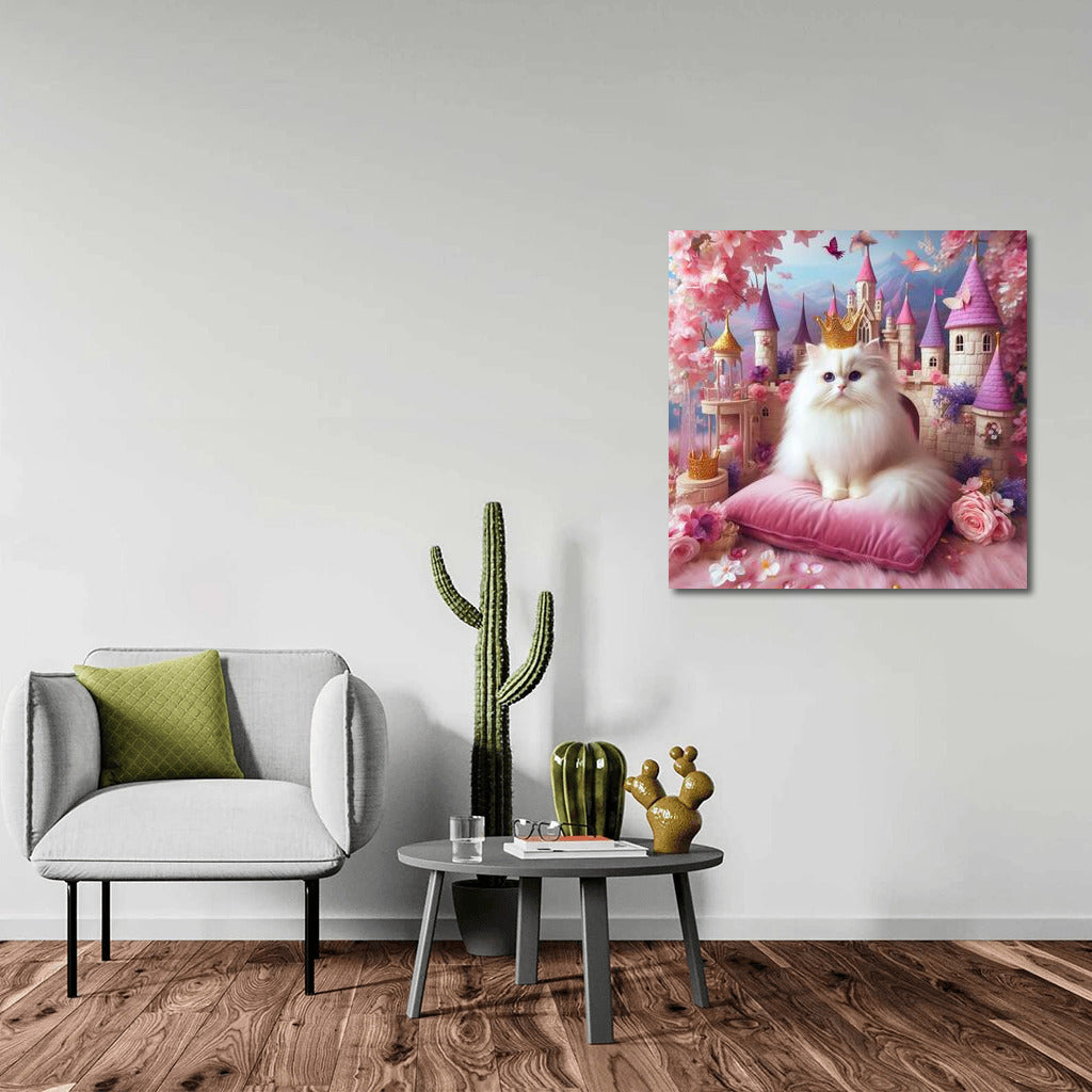 Royal Cat in Fairytale Castle: Magical Atmosphere