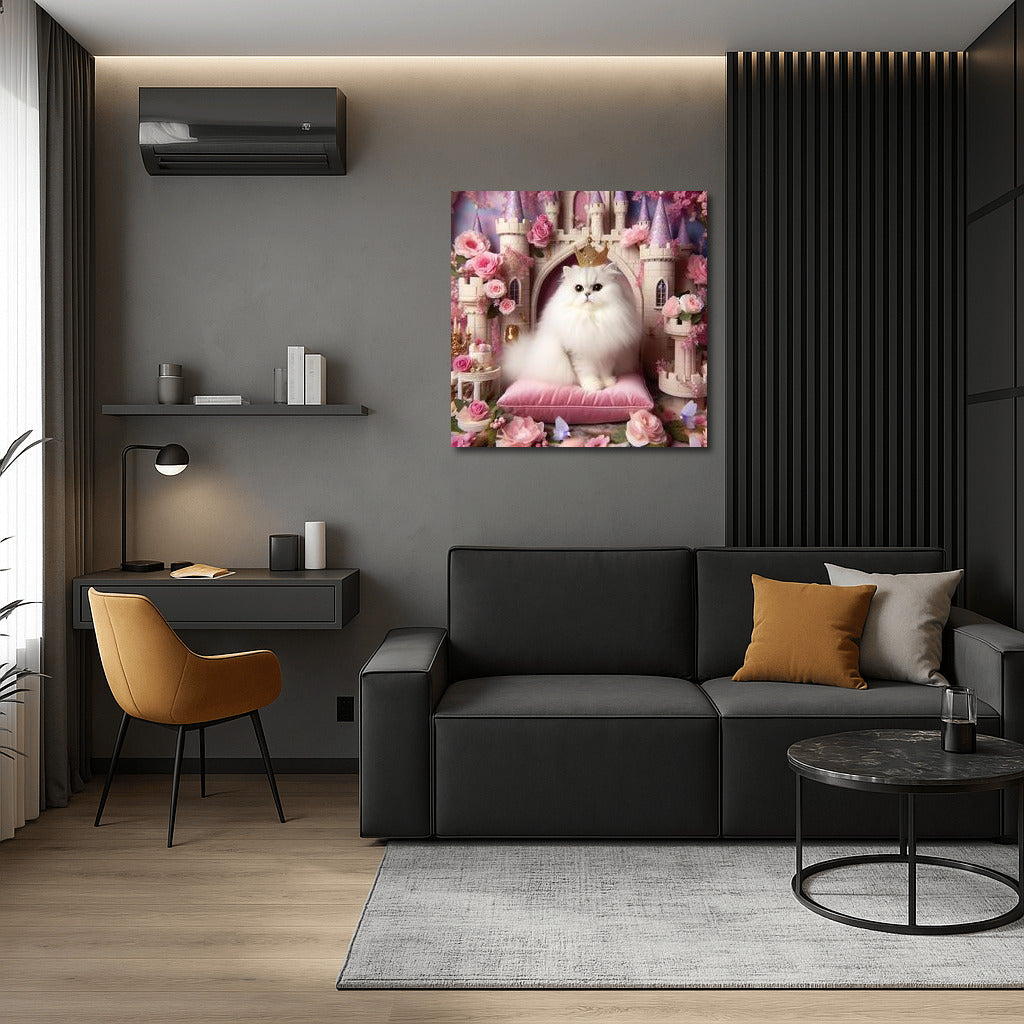 The Charm of a Cat in a Fairytale Castle: Dreams on Your Wall