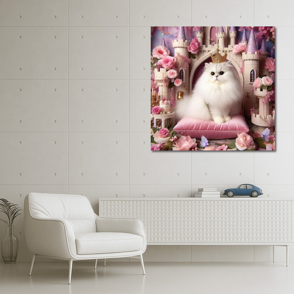 The Charm of a Cat in a Fairytale Castle: Dreams on Your Wall