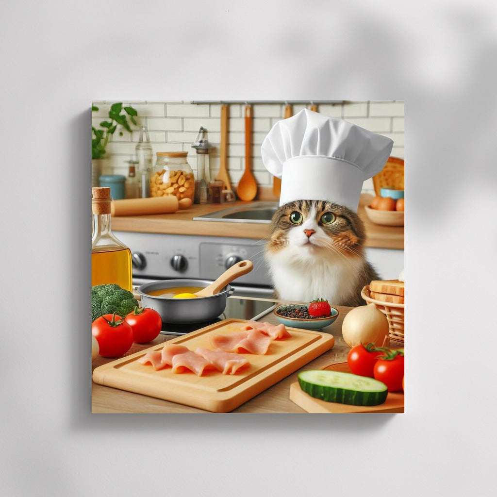 Cat Chef in the Kitchen: A Cozy Chef in a Hat for Cat and Cooking Lovers