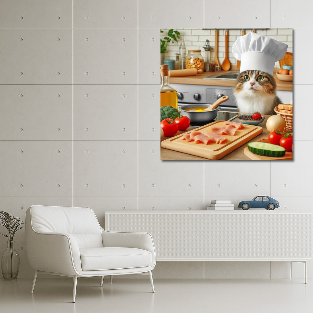 Cat Chef in the Kitchen: A Cozy Chef in a Hat for Cat and Cooking Lovers