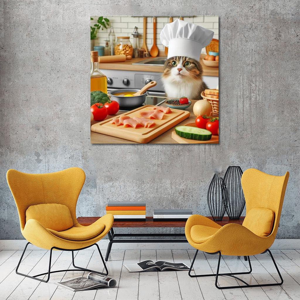 Cat Chef in the Kitchen: A Cozy Chef in a Hat for Cat and Cooking Lovers