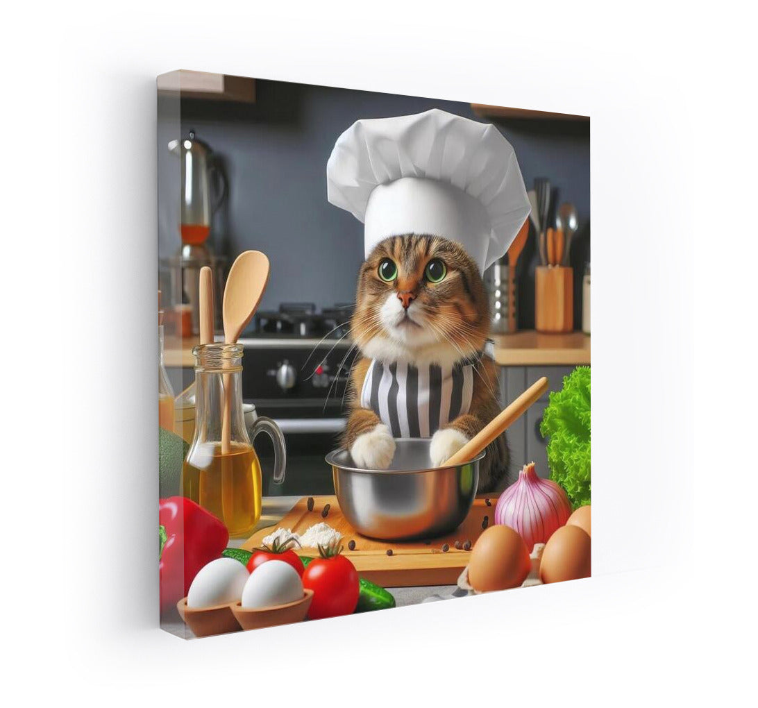Culinary Cat in a Chef's Hat: Gourmet in Your Kitchen