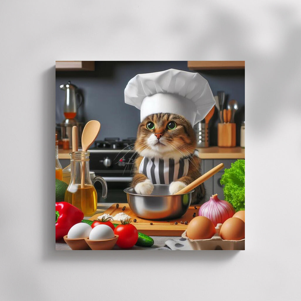 Culinary Cat in a Chef's Hat: Gourmet in Your Kitchen
