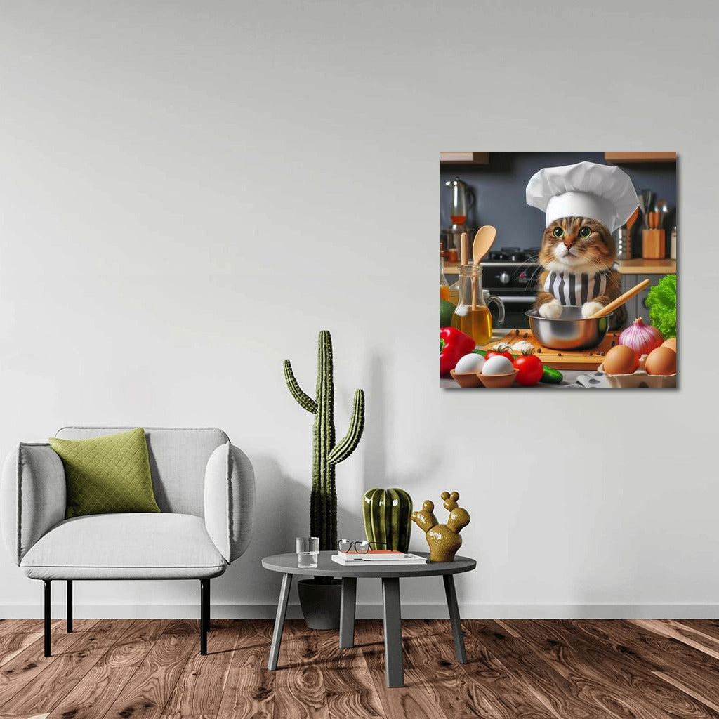 Culinary Cat in a Chef's Hat: Gourmet in Your Kitchen