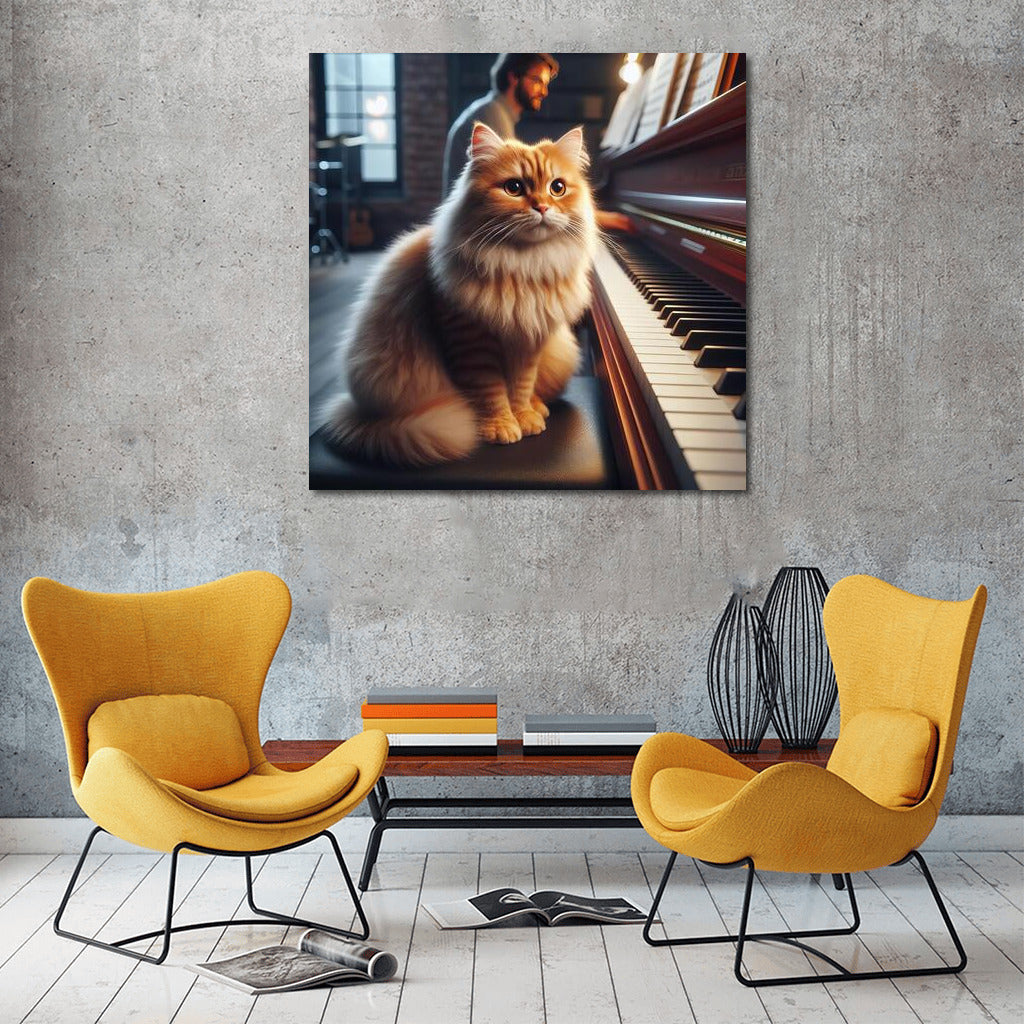 Musical Cat: Inspiration and Comfort in the Studio