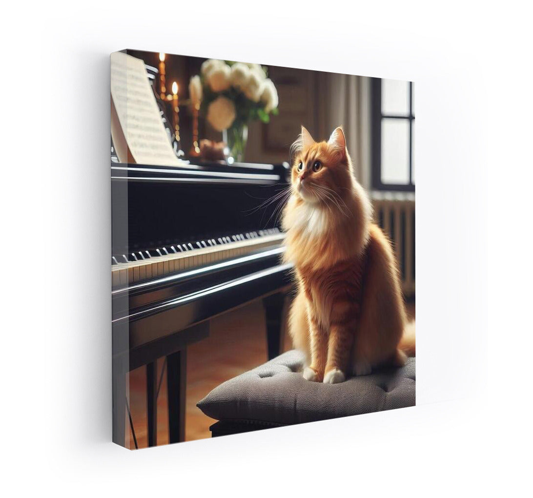 Fluffy Critic: Cat in the Music Studio 3
