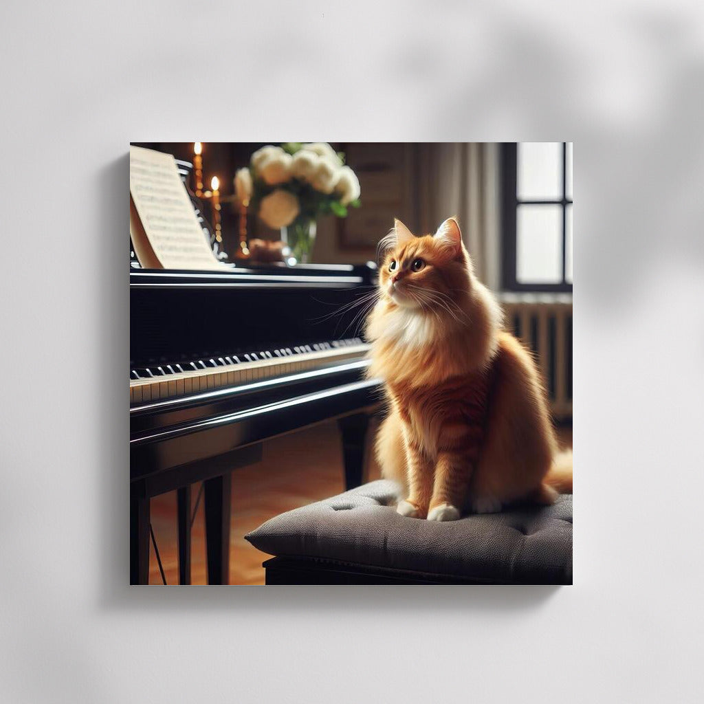 Fluffy Critic: Cat in the Music Studio 3