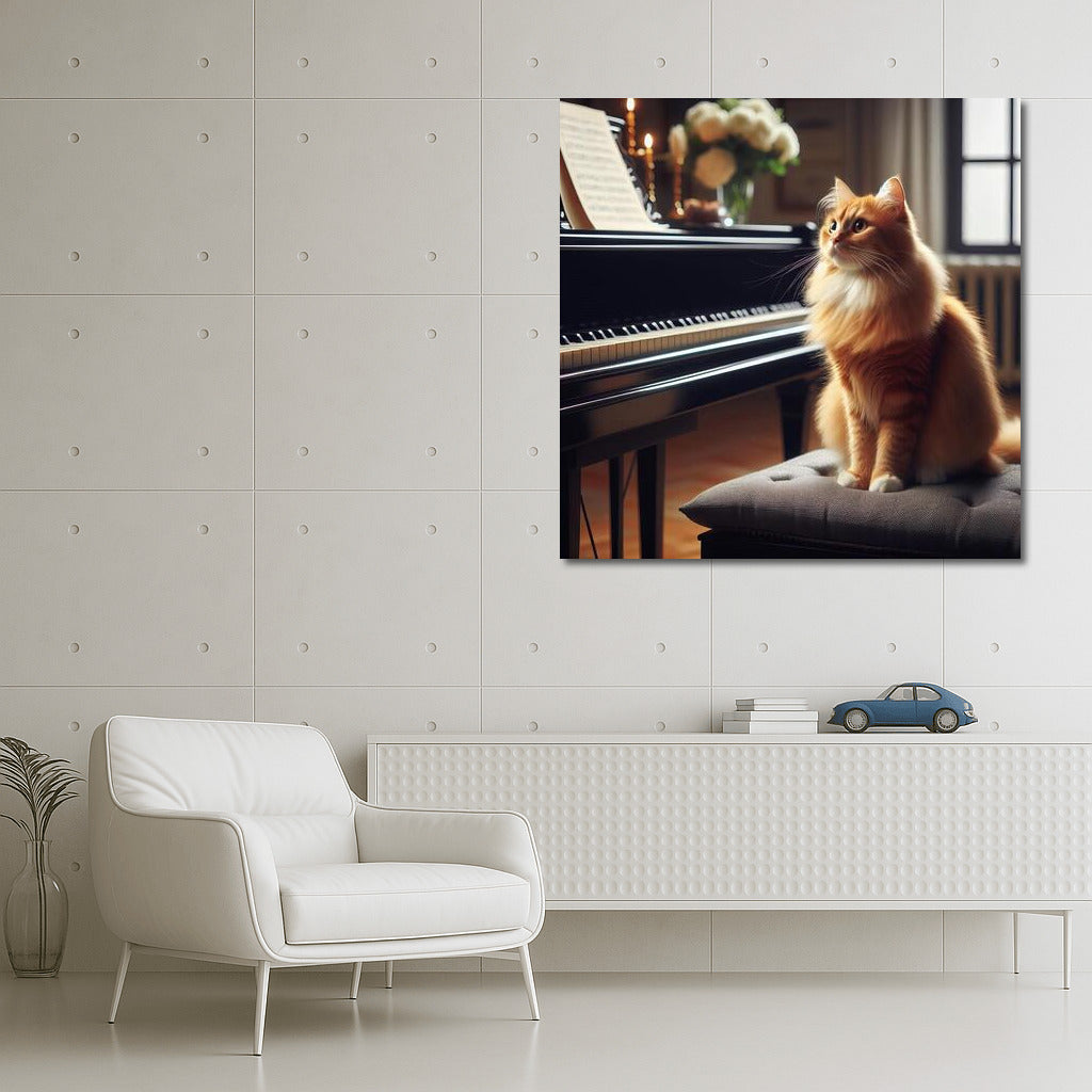 Fluffy Critic: Cat in the Music Studio 3