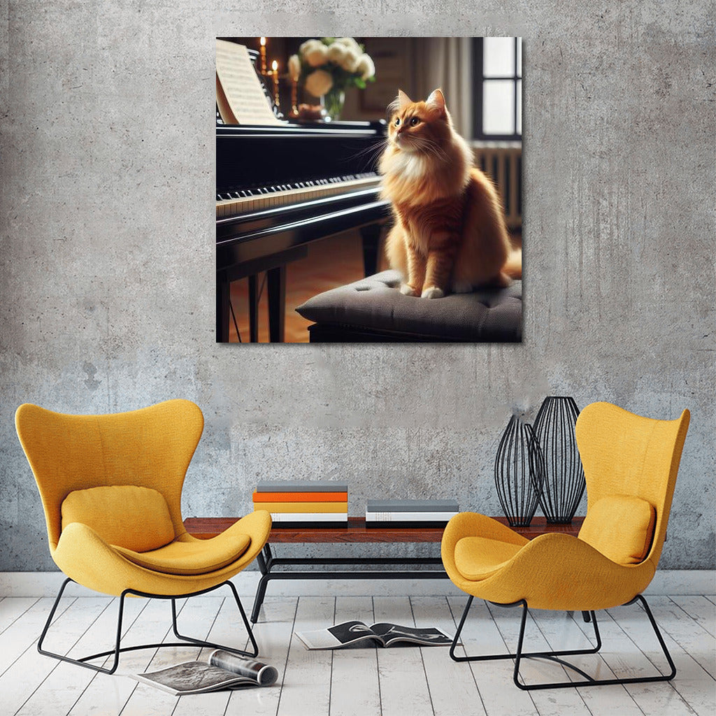 Fluffy Critic: Cat in the Music Studio 3
