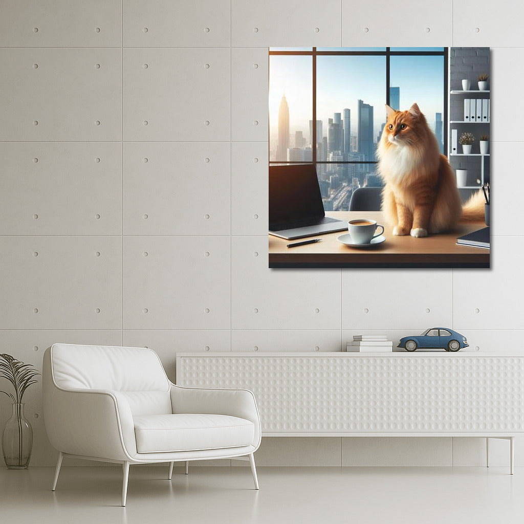 Office Cat: Peace and Comfort for the Workspace