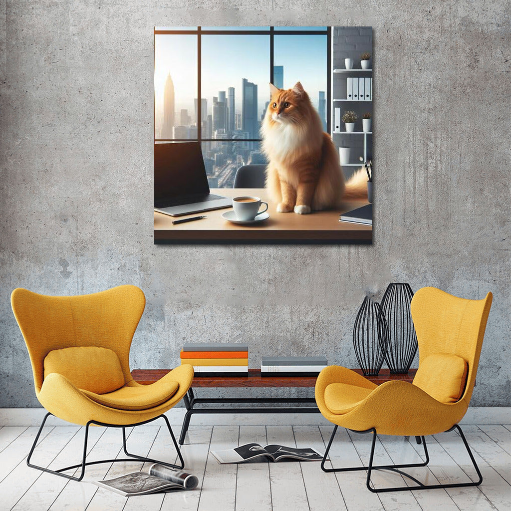 Office Cat: Peace and Comfort for the Workspace