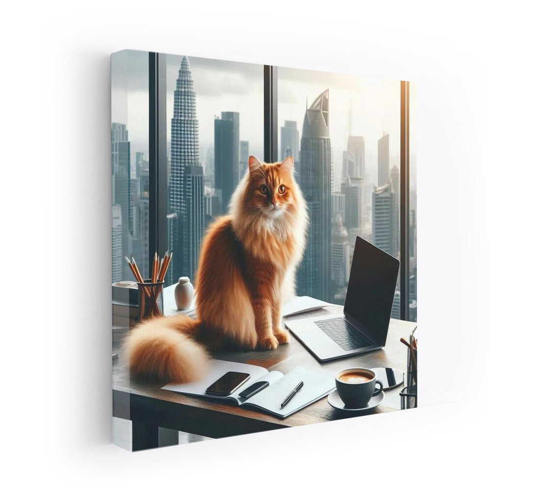 Cat Coziness: Stylish Office Decor for the Home