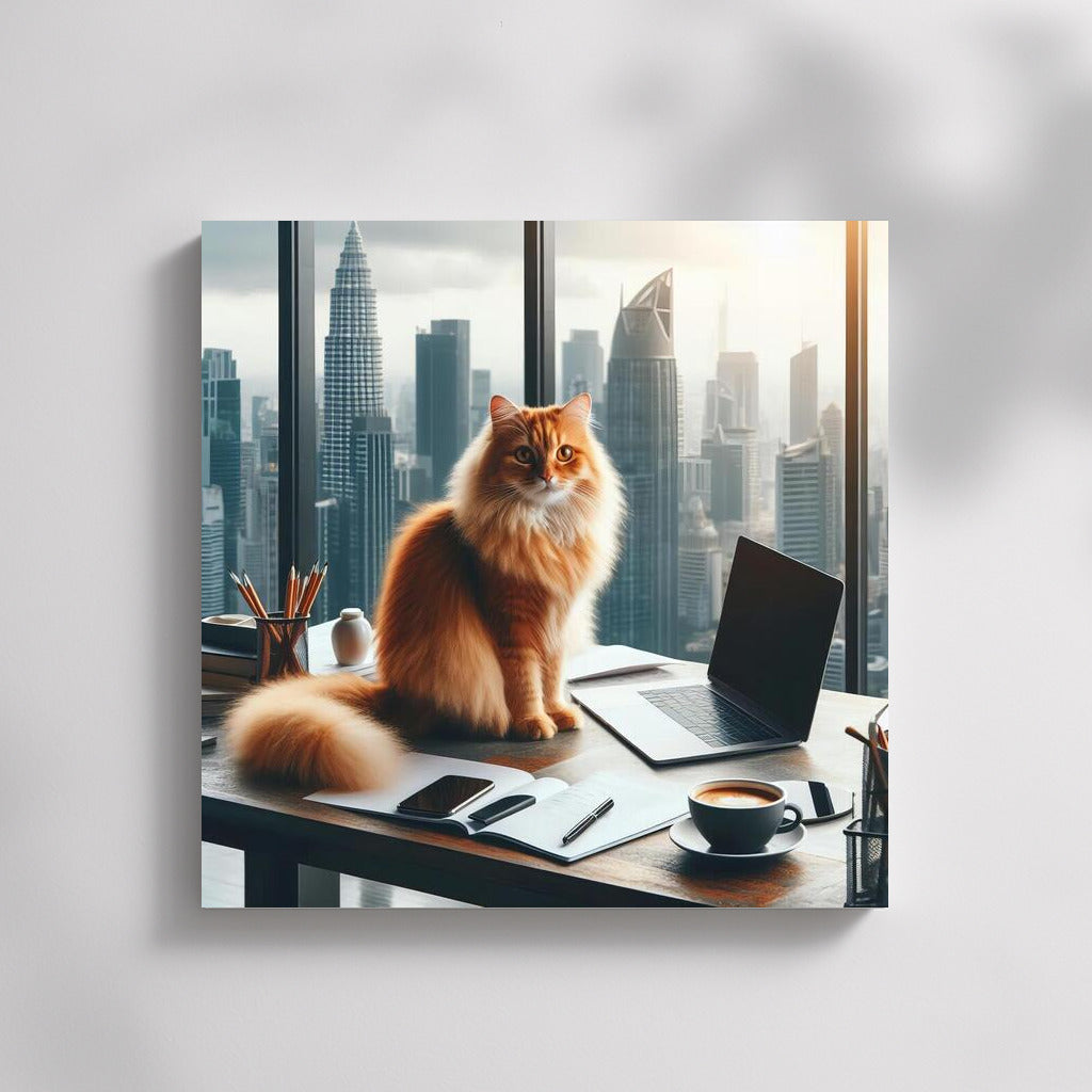 Cat Coziness: Stylish Office Decor for the Home