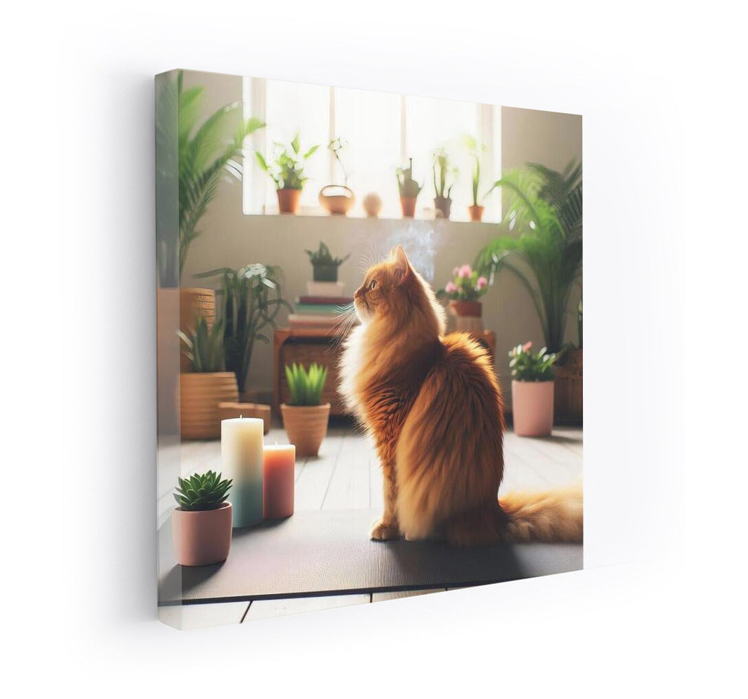 Yoga Cat: Harmony and Tranquility in Your Interior