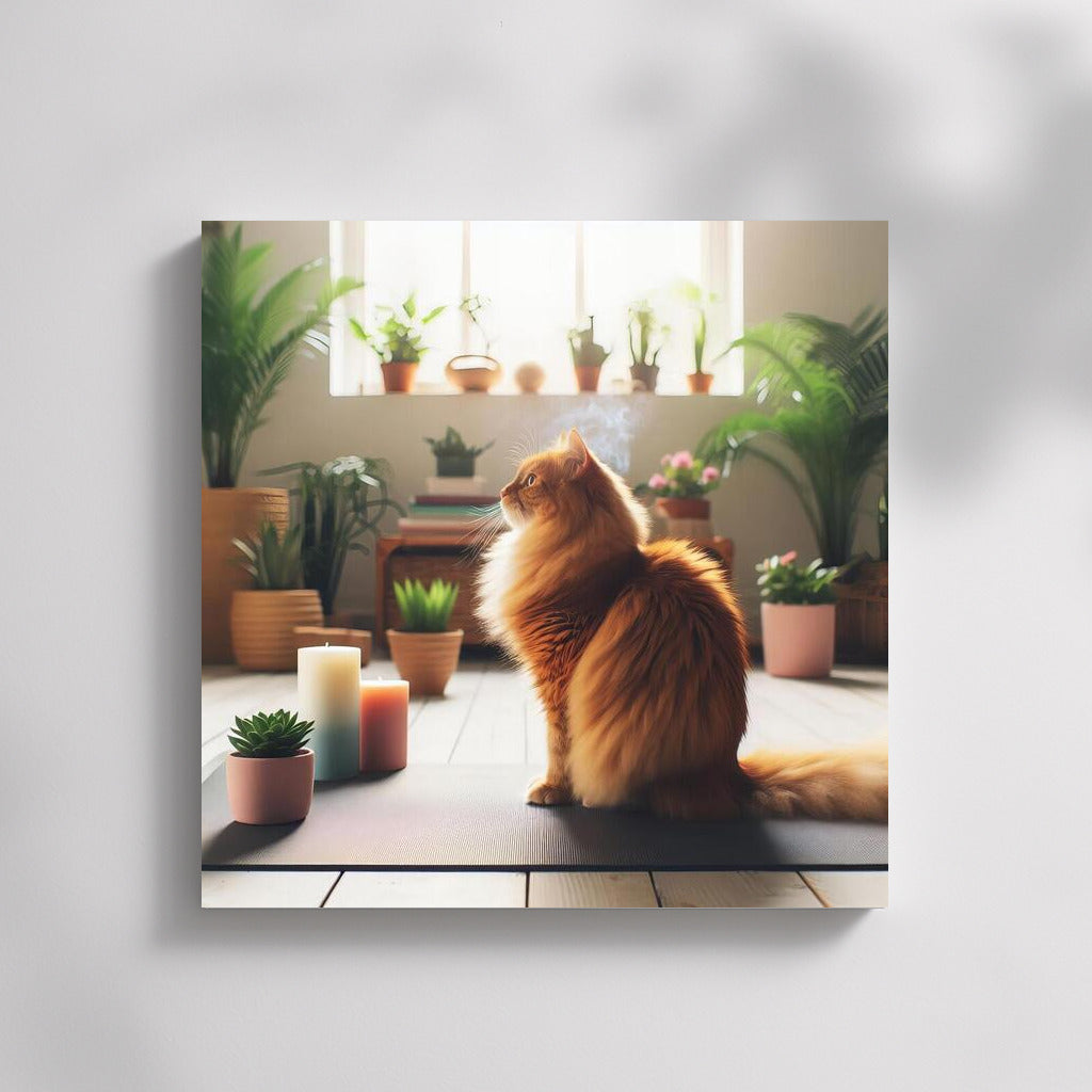 Yoga Cat: Harmony and Tranquility in Your Interior