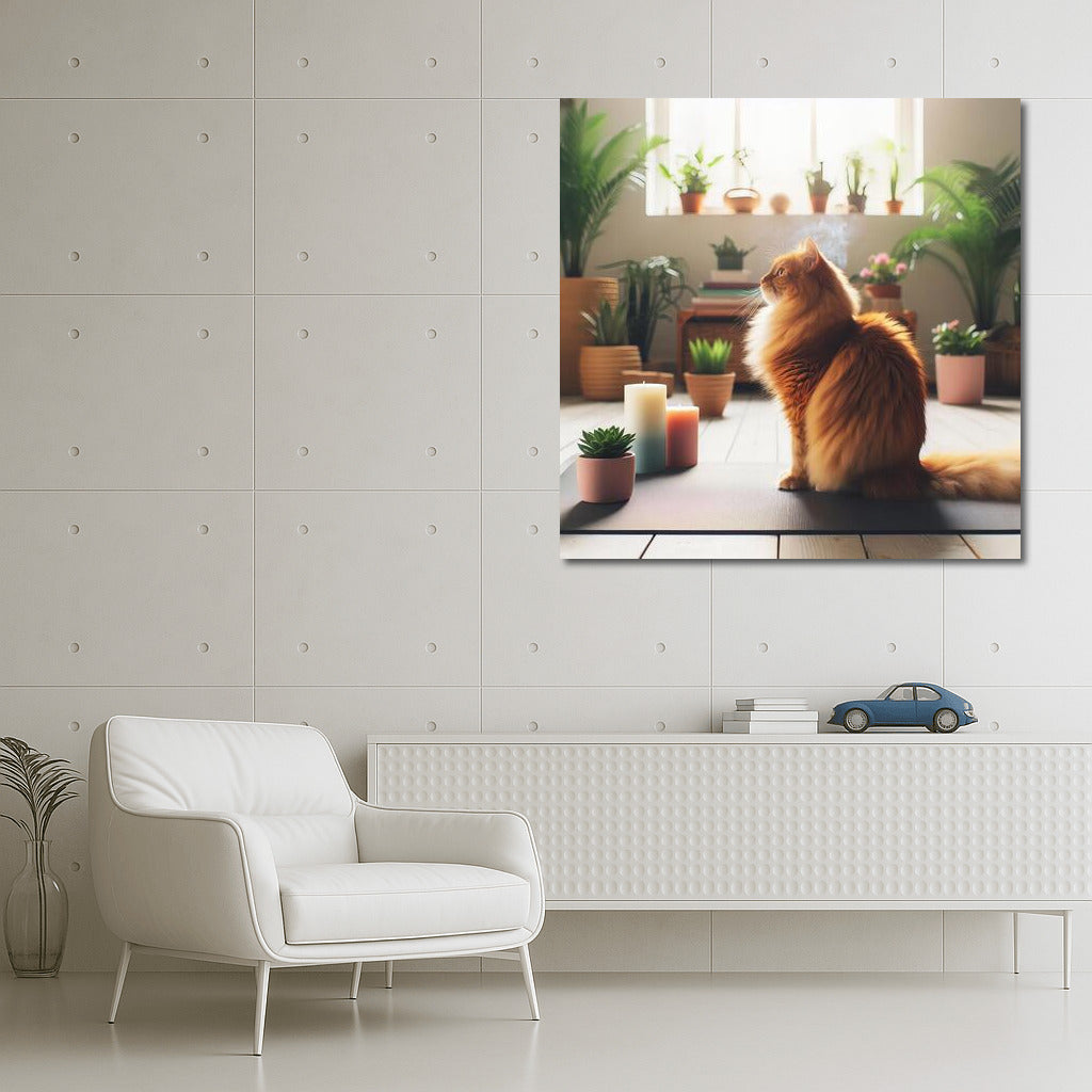 Yoga Cat: Harmony and Tranquility in Your Interior