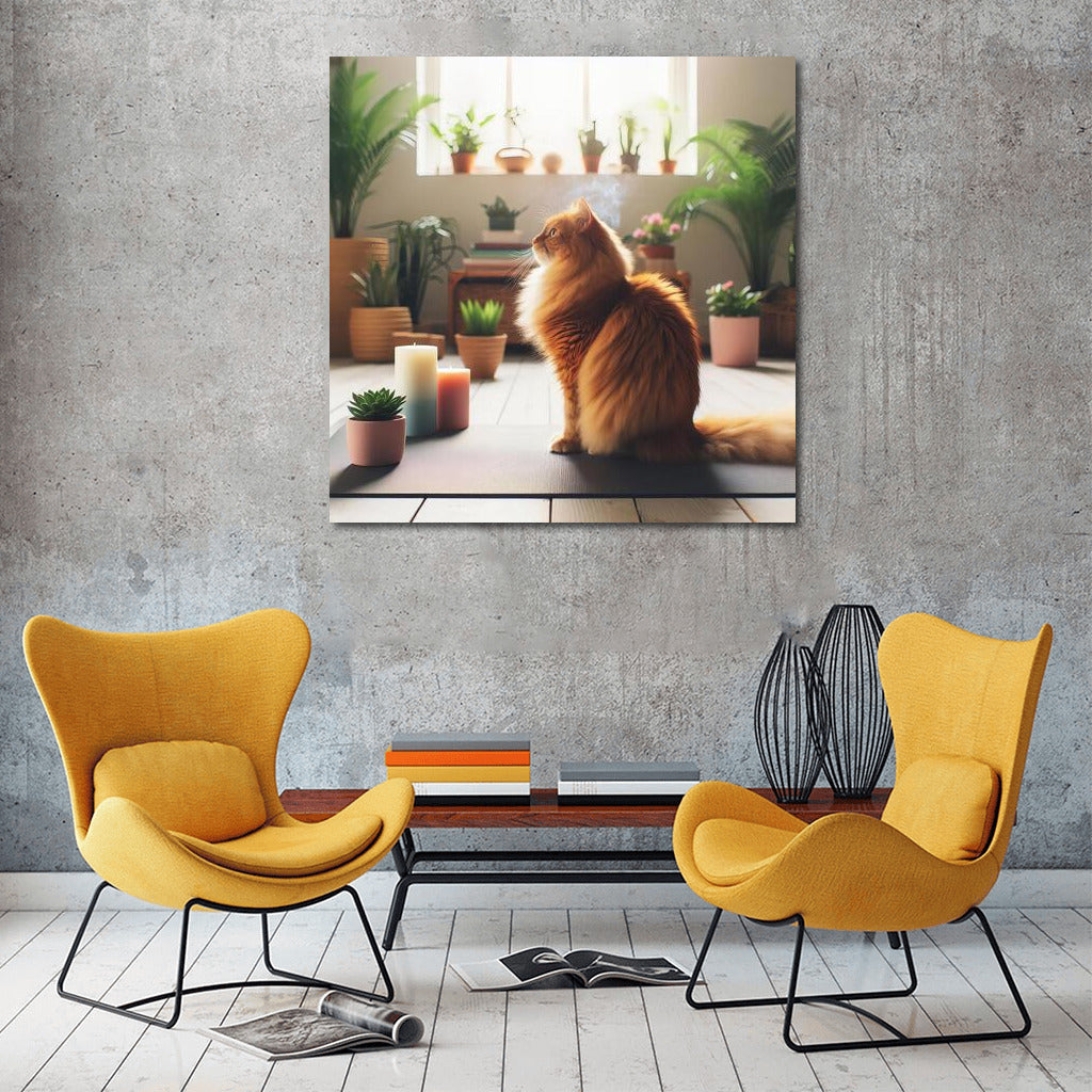 Yoga Cat: Harmony and Tranquility in Your Interior