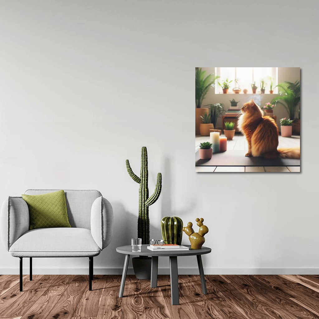 Yoga Cat: Harmony and Tranquility in Your Interior