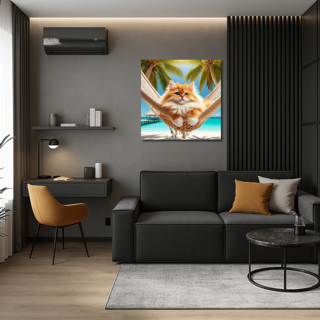 Cat in a Tropical Paradise: Comfort and Exotics for Your Interior