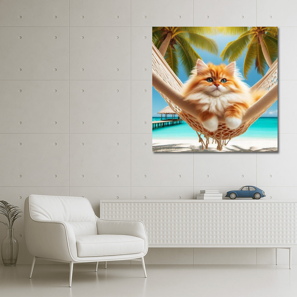 Cat in a Tropical Paradise: Comfort and Exotics for Your Interior