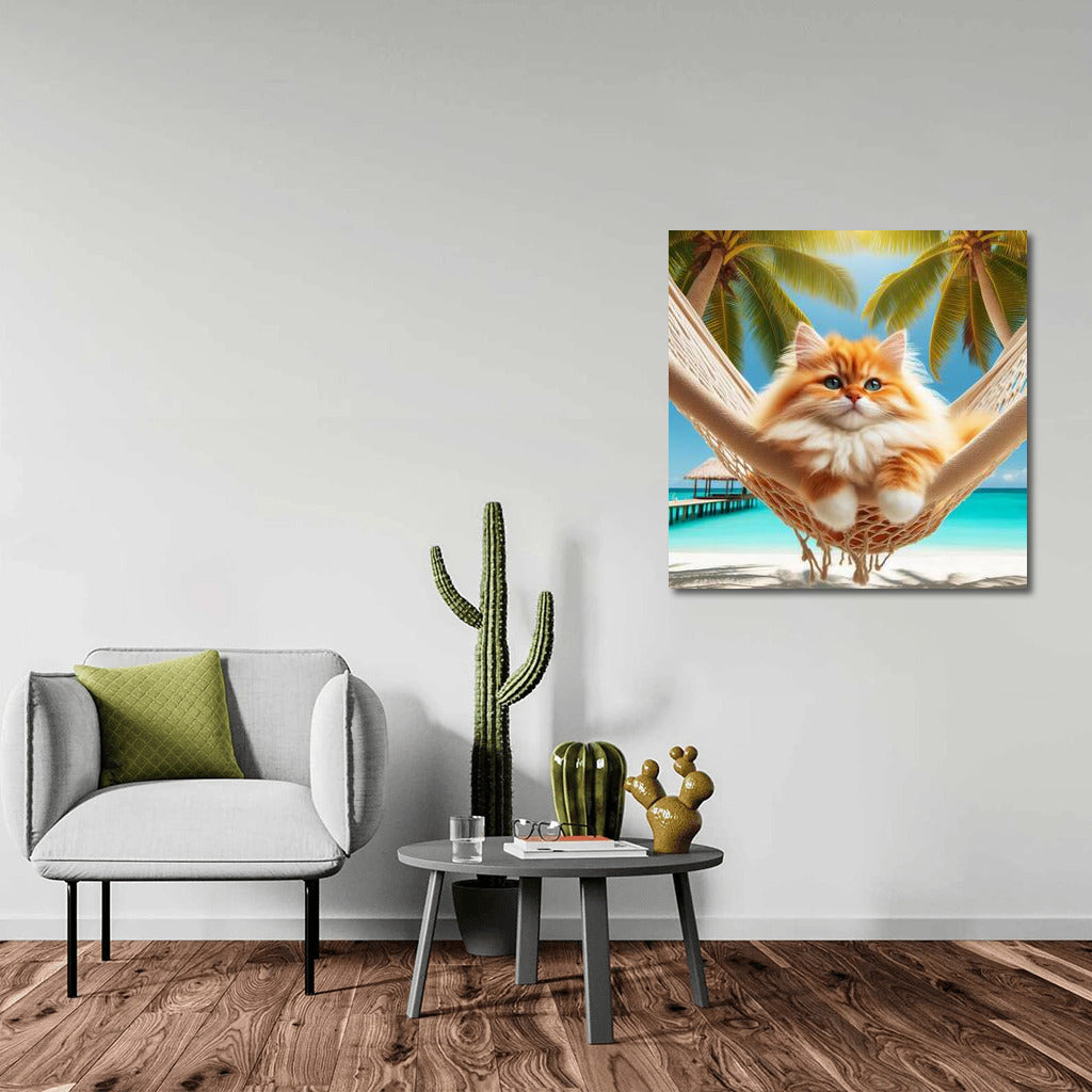 Cat in a Tropical Paradise: Comfort and Exotics for Your Interior