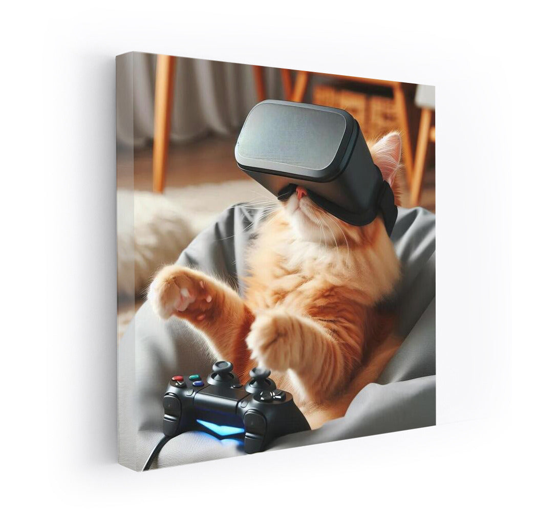 Cat in Virtual Reality: Cozy World in Glasses