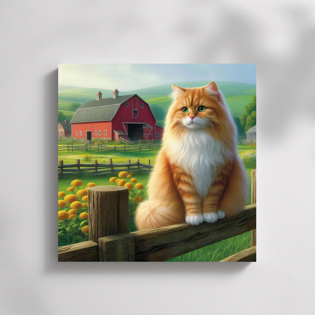 Country Cat: Coziness and Warmth on the Farm