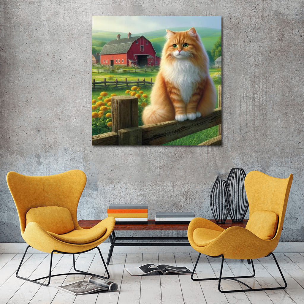 Country Cat: Coziness and Warmth on the Farm