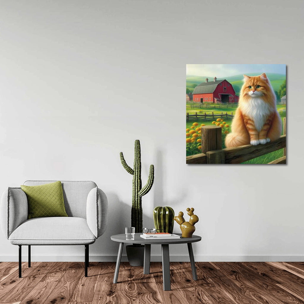 Country Cat: Coziness and Warmth on the Farm