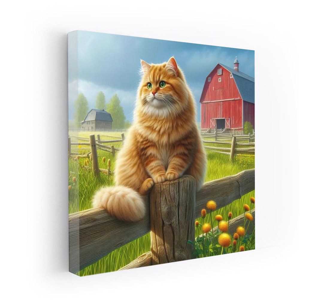 Farm Cat: Fluffy Guardian of the Idyll