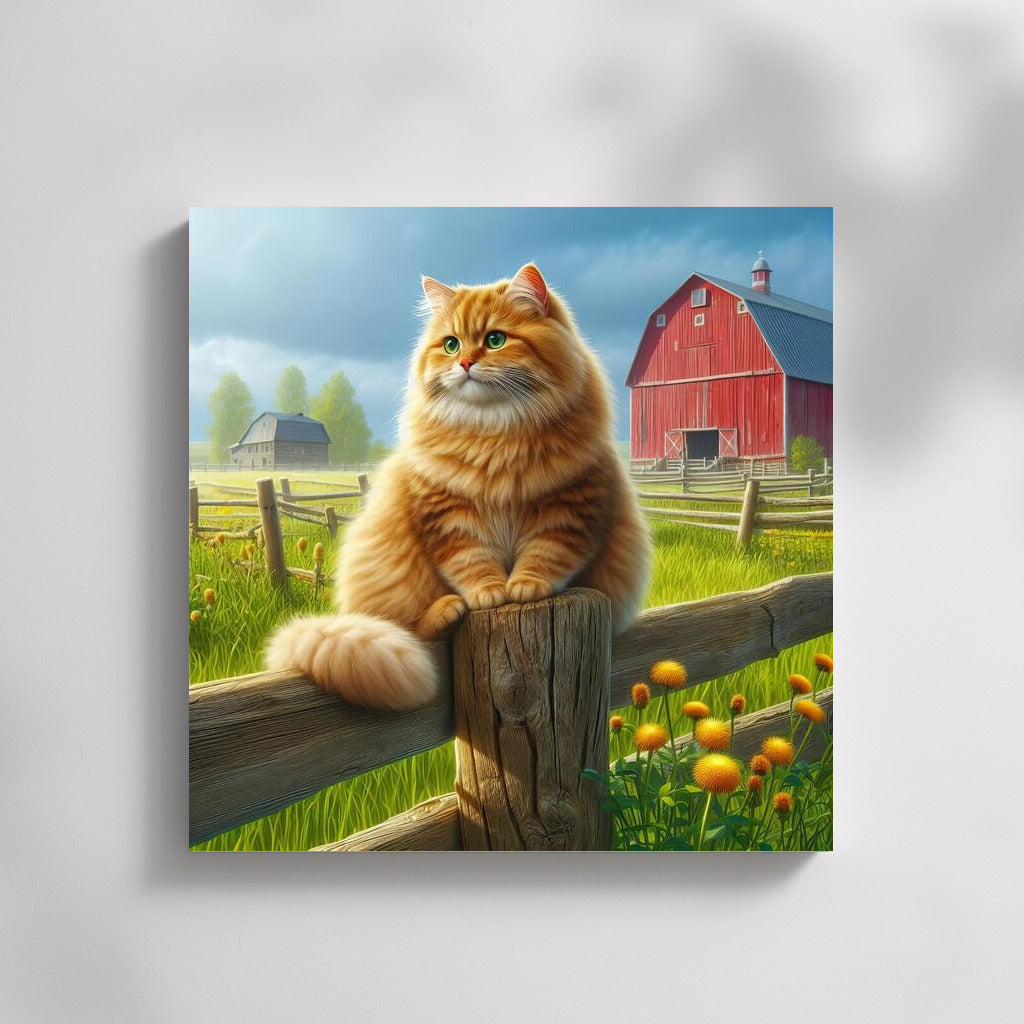 Farm Cat: Fluffy Guardian of the Idyll