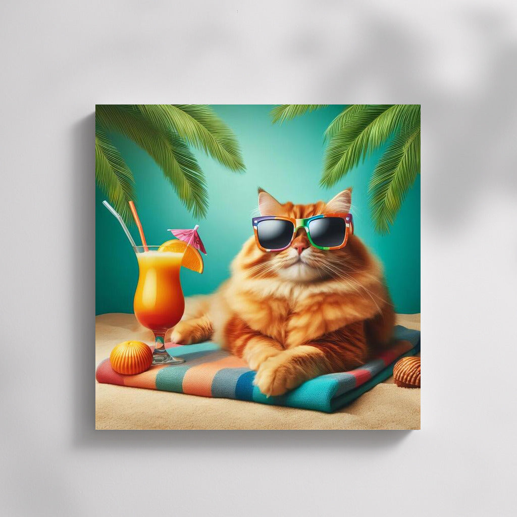 Cat on a Fashion Beach: Style and Cocktails under the Palms