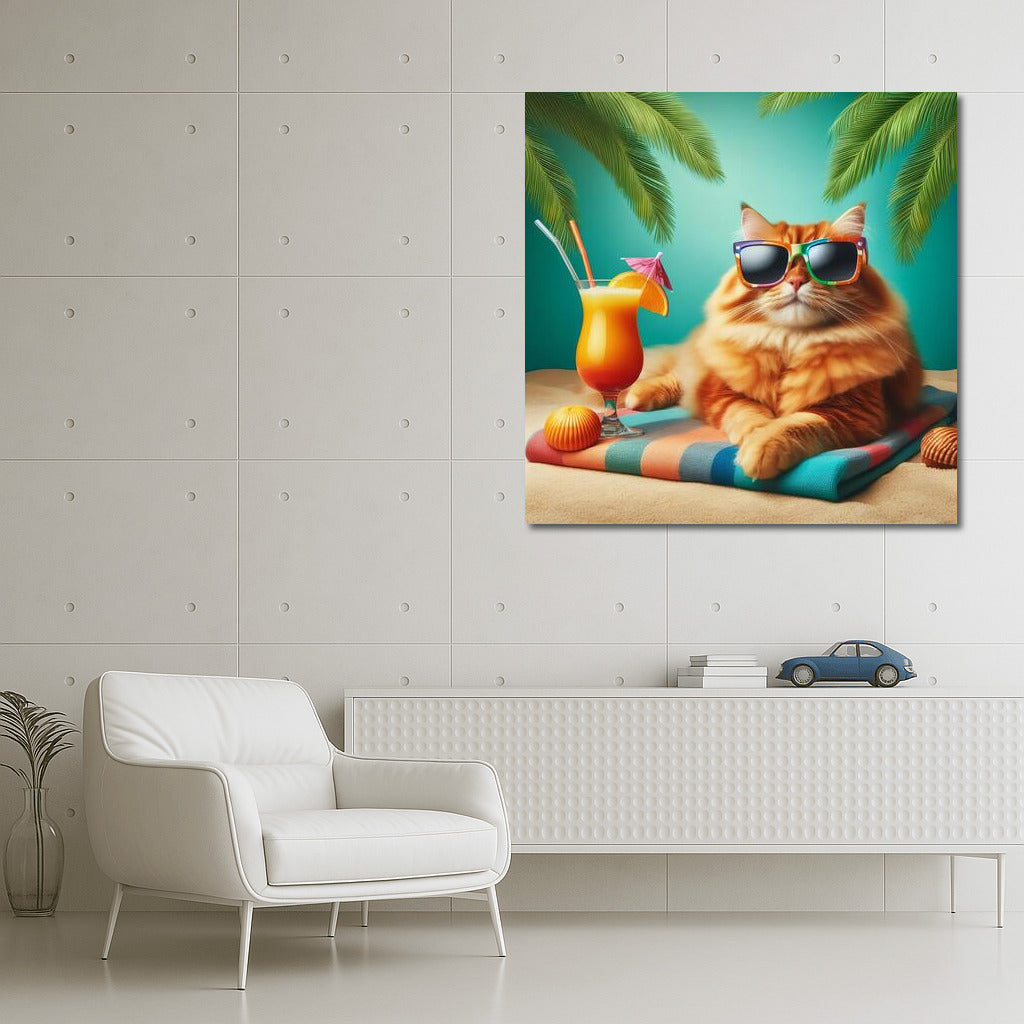 Cat on a Fashion Beach: Style and Cocktails under the Palms