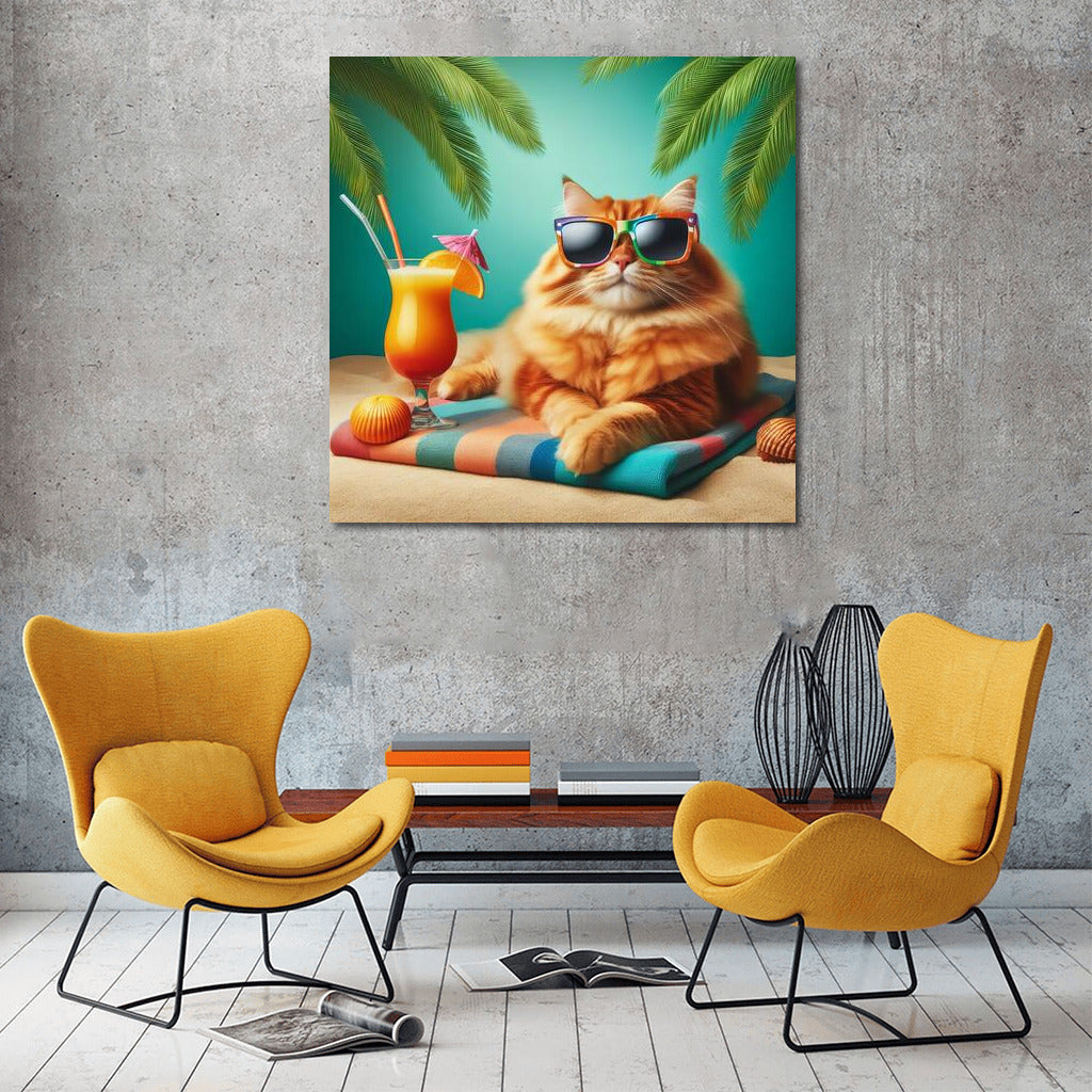 Cat on a Fashion Beach: Style and Cocktails under the Palms