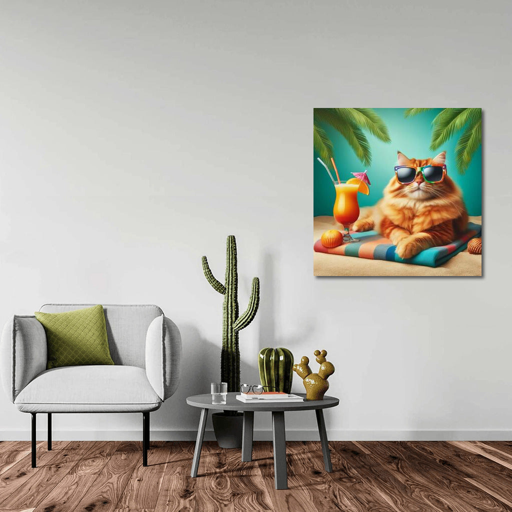 Cat on a Fashion Beach: Style and Cocktails under the Palms