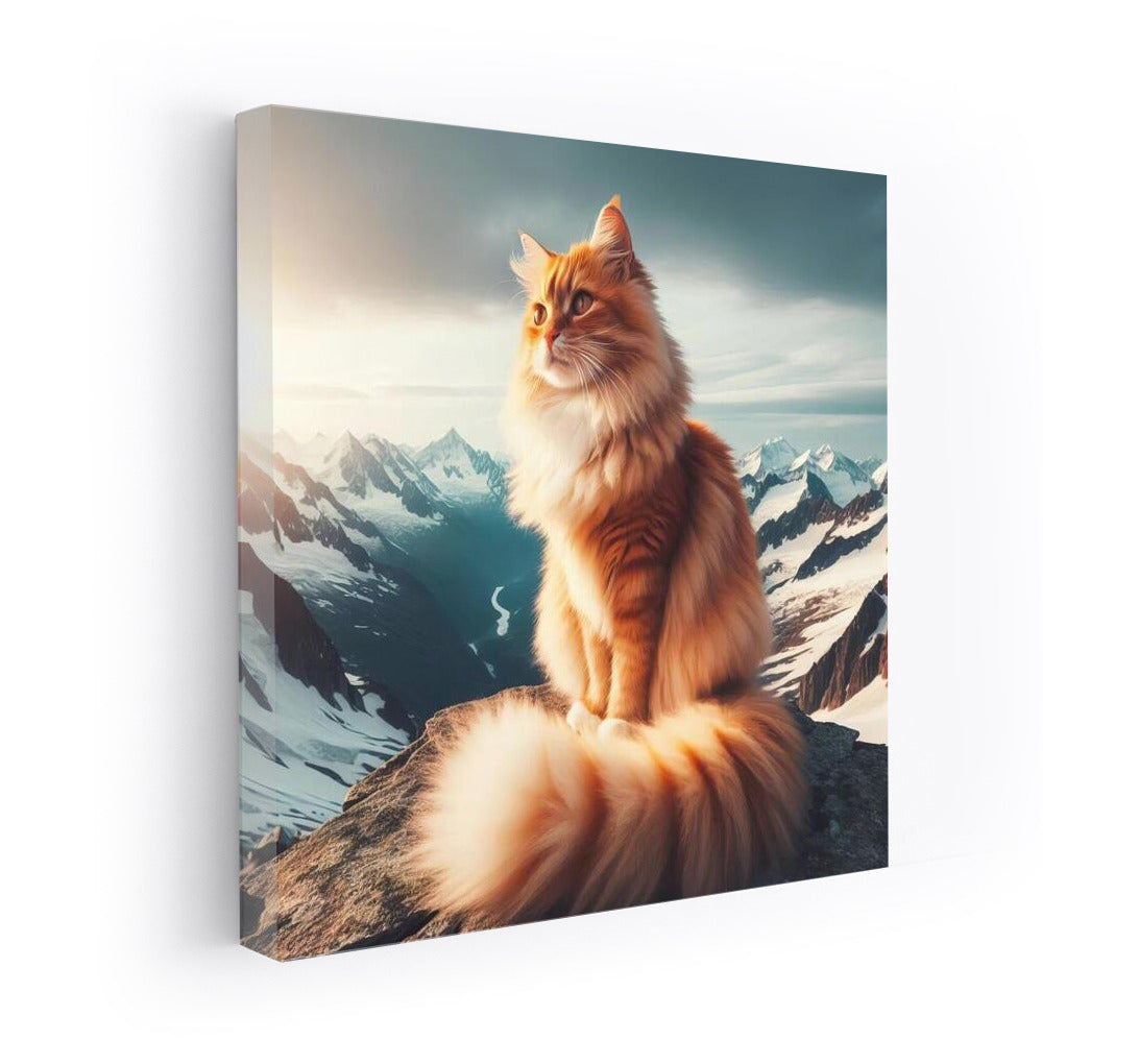 Cat on Top of the World: View from Above