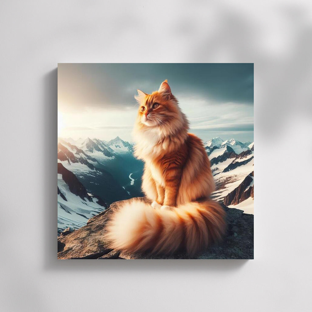 Cat on Top of the World: View from Above