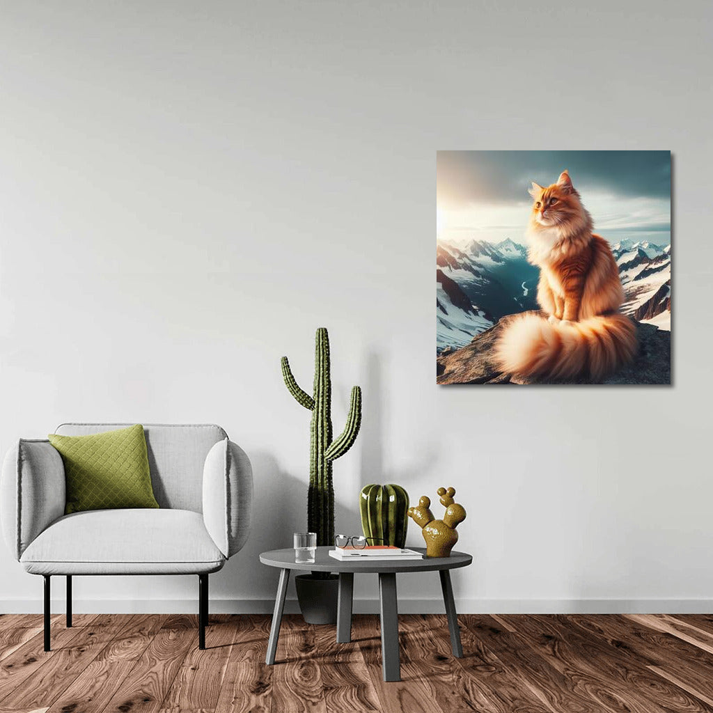 Cat on Top of the World: View from Above