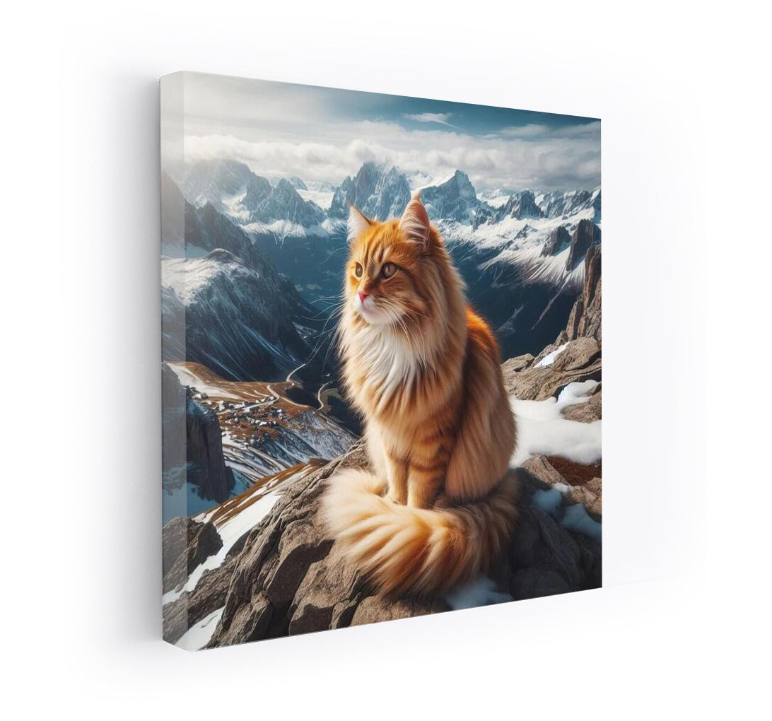Cat on the Mountain Top: A View from Above for Comfort and Inspiration