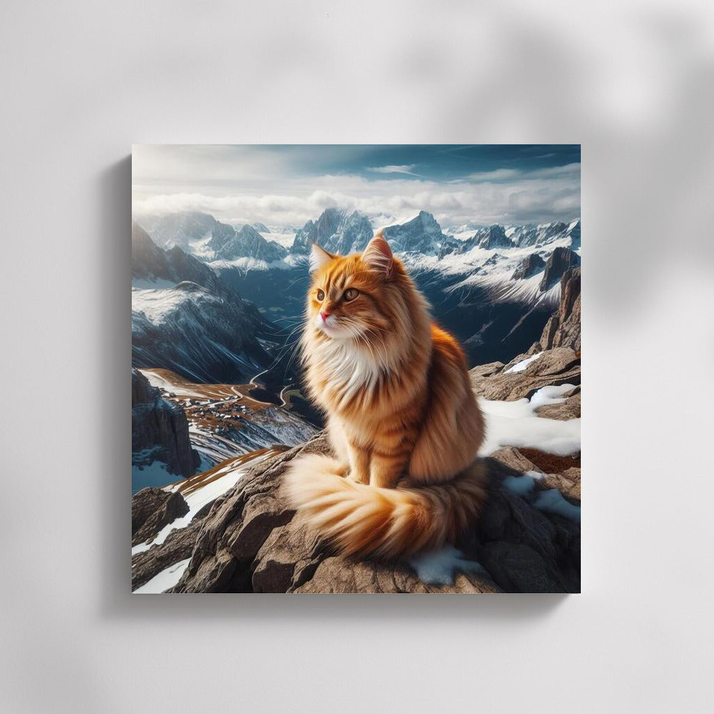 Cat on the Mountain Top: A View from Above for Comfort and Inspiration