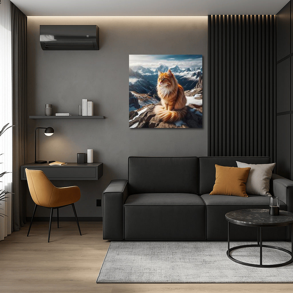 Cat on the Mountain Top: A View from Above for Comfort and Inspiration