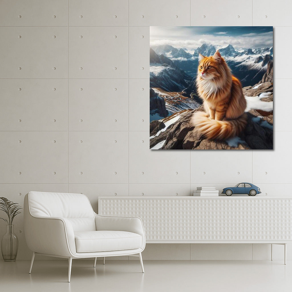 Cat on the Mountain Top: A View from Above for Comfort and Inspiration