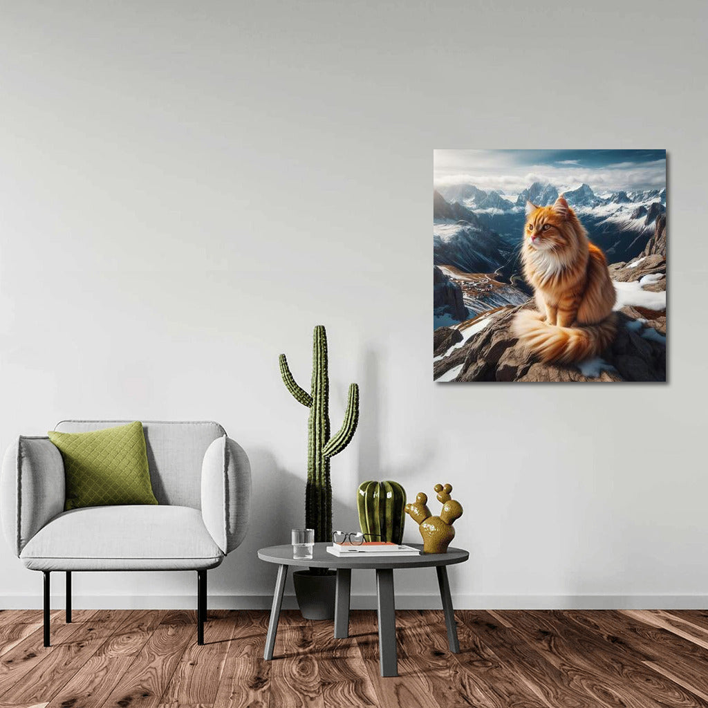Cat on the Mountain Top: A View from Above for Comfort and Inspiration