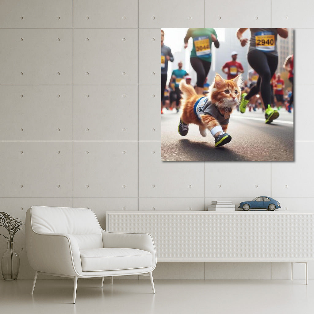 Cat in Sneakers: City Marathon of Smiles