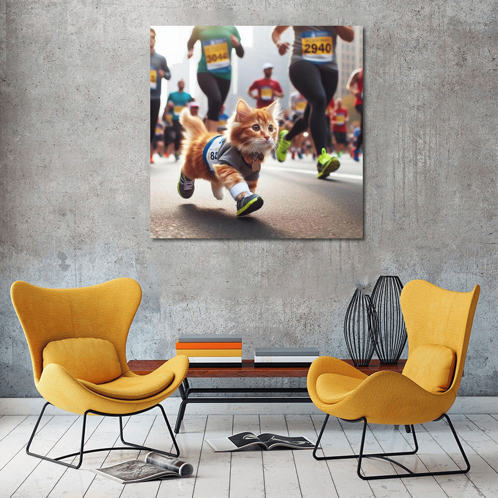 Cat in Sneakers: City Marathon of Smiles