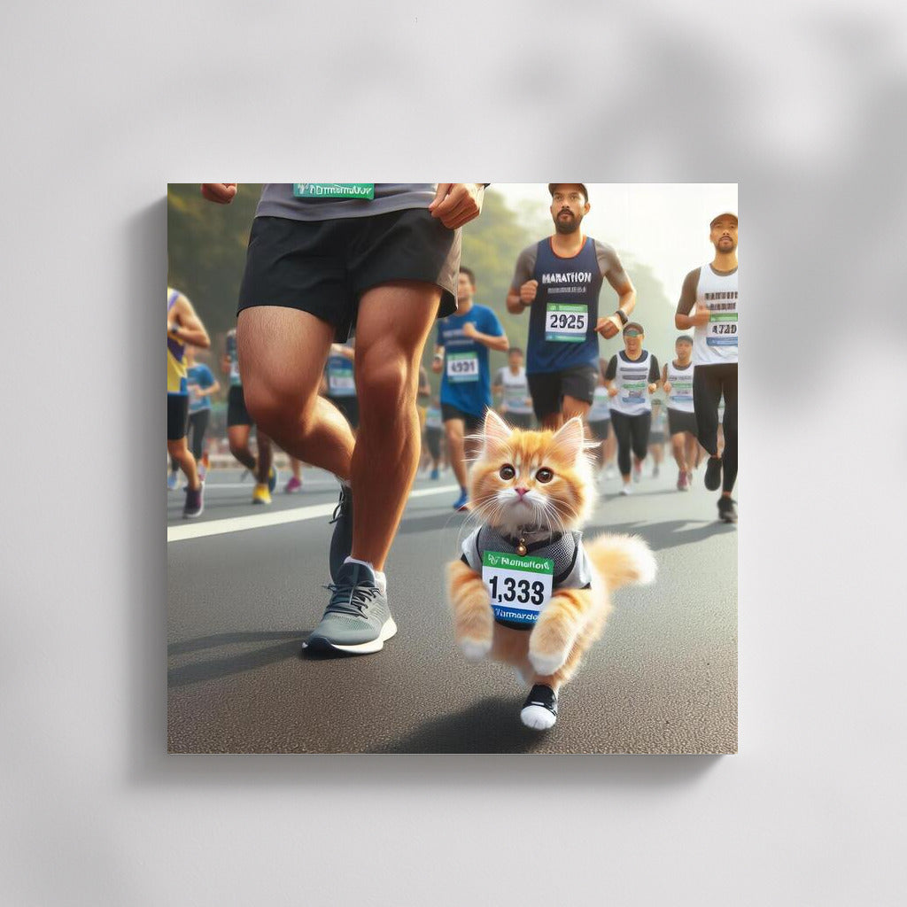 Kitten at the City Marathon: A Sporting Adventure for Cat Lovers