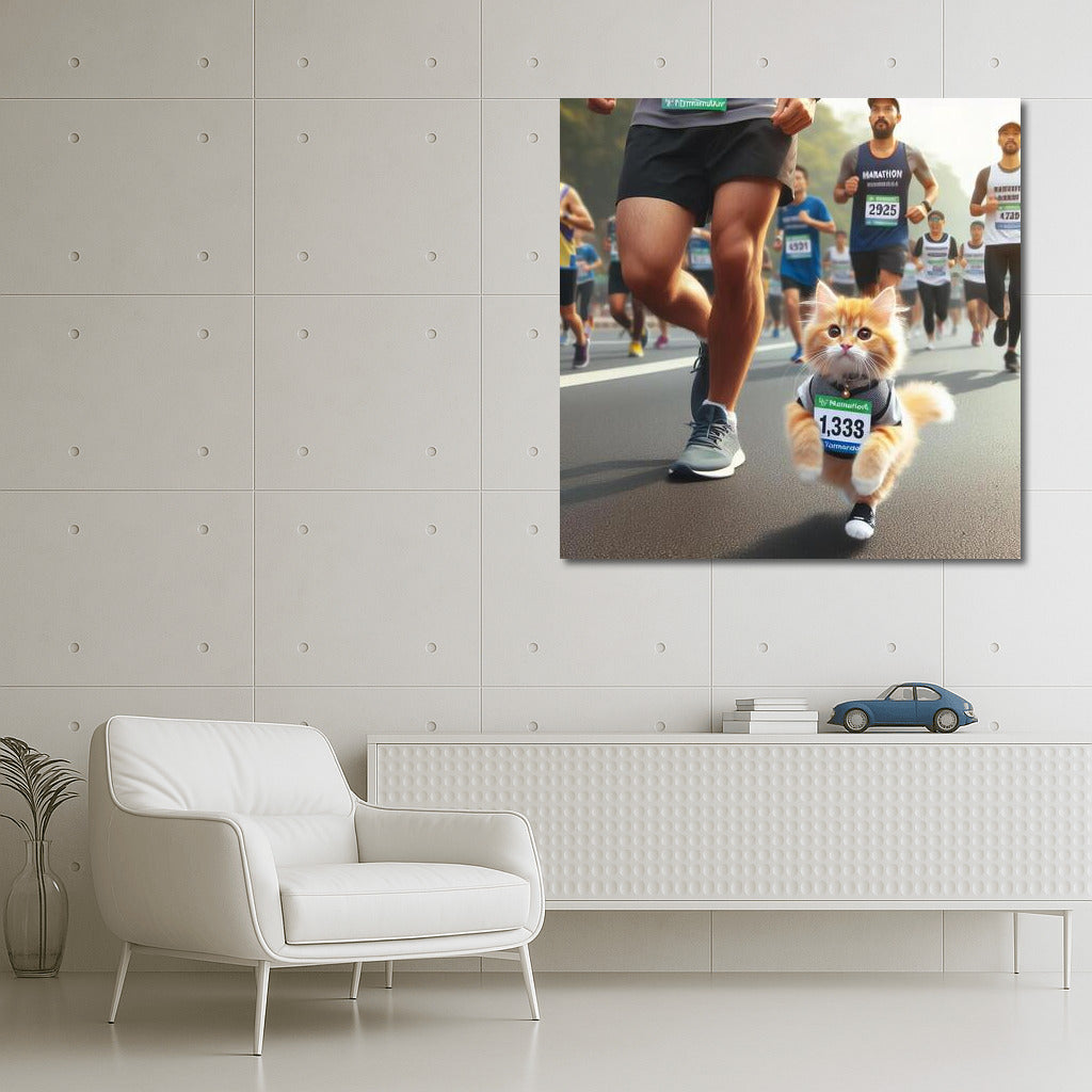 Kitten at the City Marathon: A Sporting Adventure for Cat Lovers