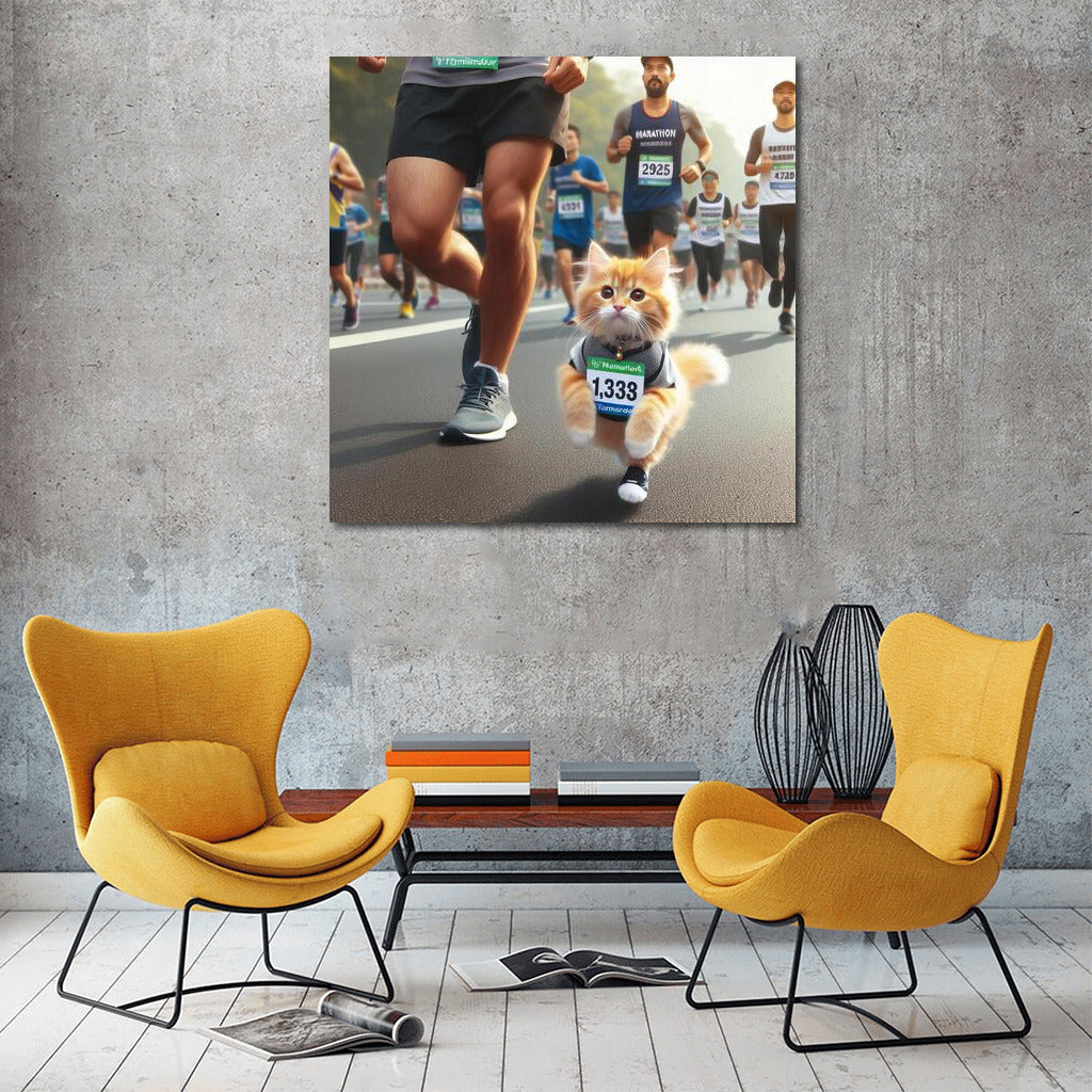 Kitten at the City Marathon: A Sporting Adventure for Cat Lovers