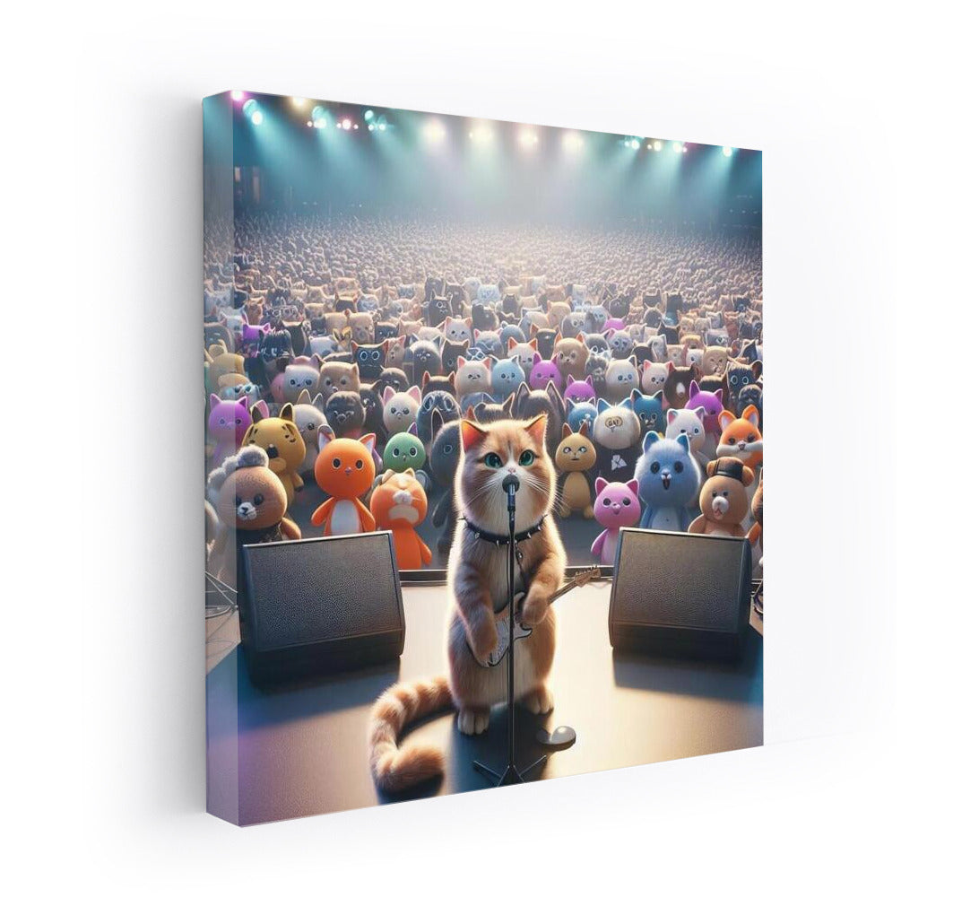 Rocker Cat on Stage: Concert for the Plush Army